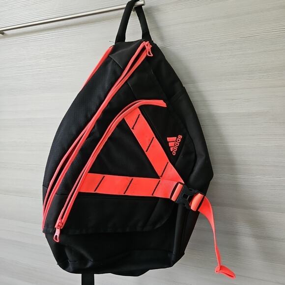 Adidas Rydell Load Spring Pink Black Ergo Sling One Shoulder Crossbody Backpack - Picture 1 of 16